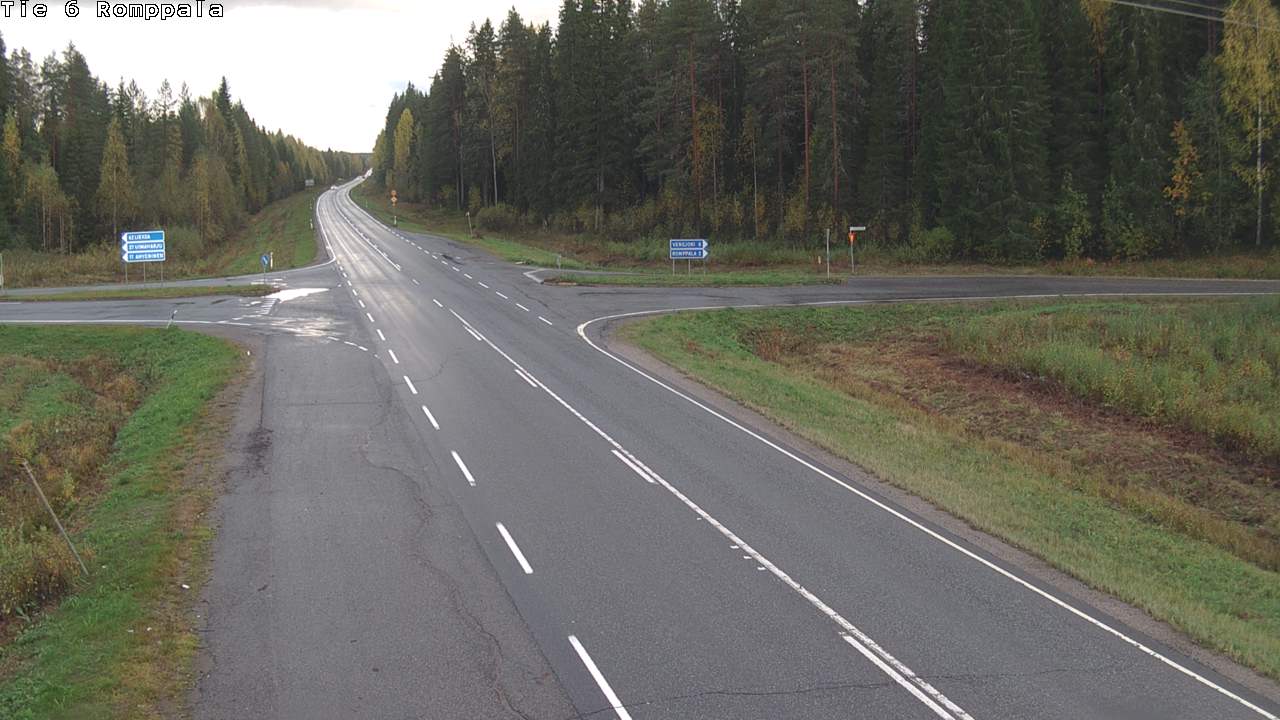 Weather Camera Image Road 6 Kontiolahti, Romppala, Kontiolahti, Pohjois-Karjala