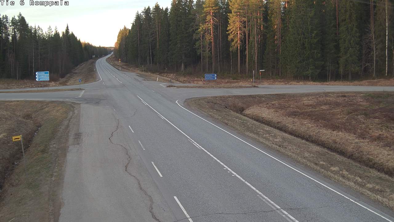 Weather Camera Image Road 6 Kontiolahti, Romppala, Kontiolahti, Pohjois-Karjala