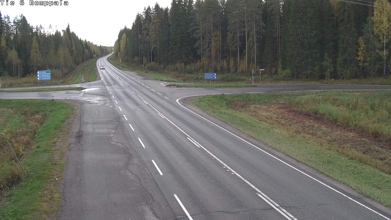 Weather Camera Image Road 6 Kontiolahti, Romppala, Kontiolahti, Pohjois-Karjala