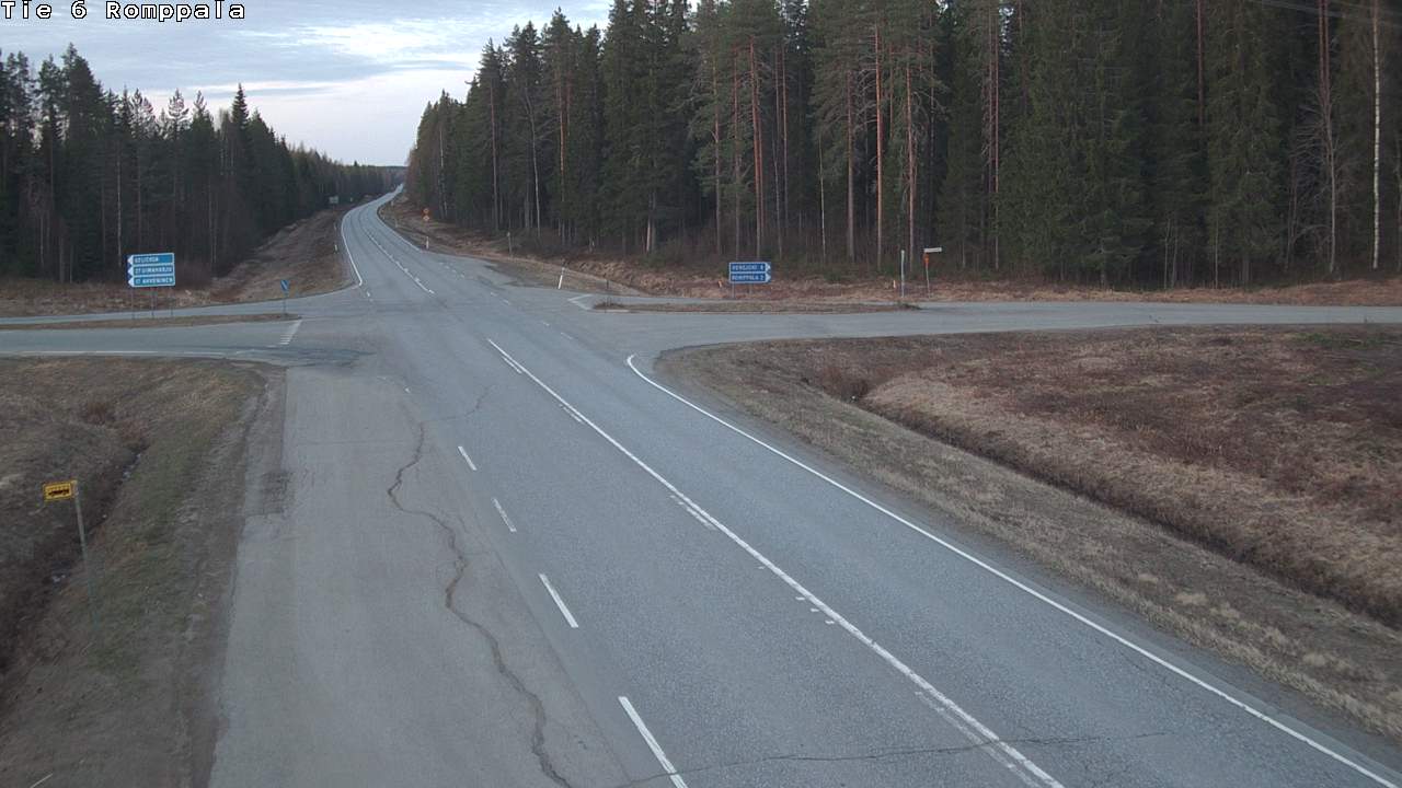 Weather Camera Image Road 6 Kontiolahti, Romppala, Kontiolahti, Pohjois-Karjala