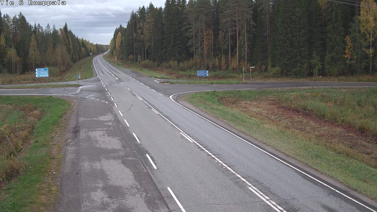 Weather Camera Image Road 6 Kontiolahti, Romppala, Kontiolahti, Pohjois-Karjala