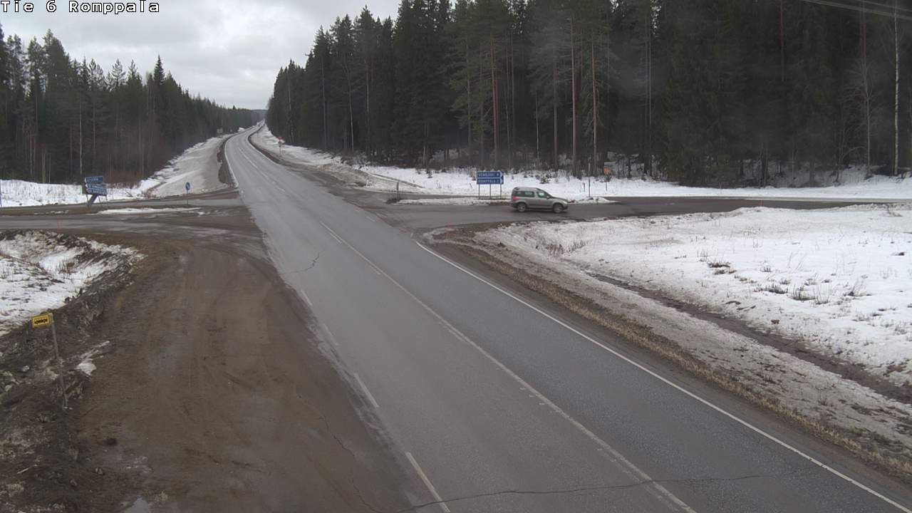 Weather Camera Image Road 6 Kontiolahti, Romppala, Kontiolahti, Pohjois-Karjala