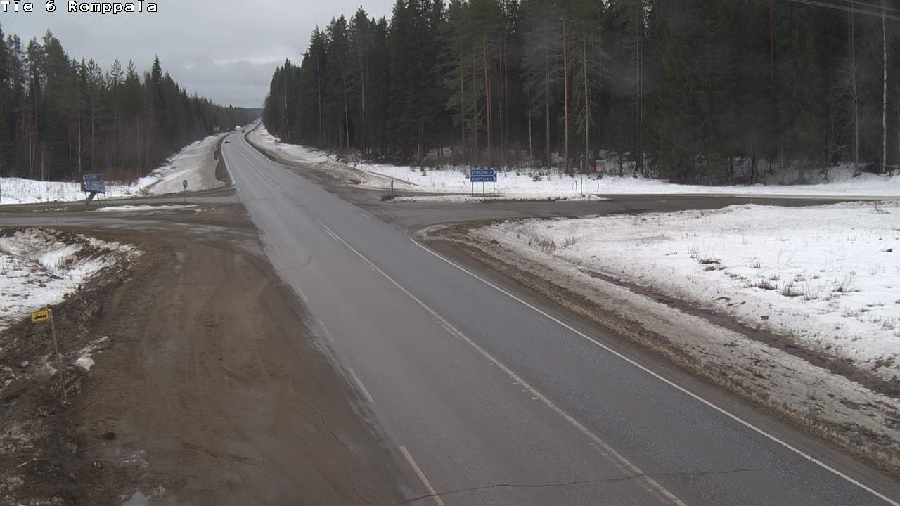 Weather Camera Image Väg 6 Kontiolax, Romppala, Kontiolahti, Pohjois-Karjala