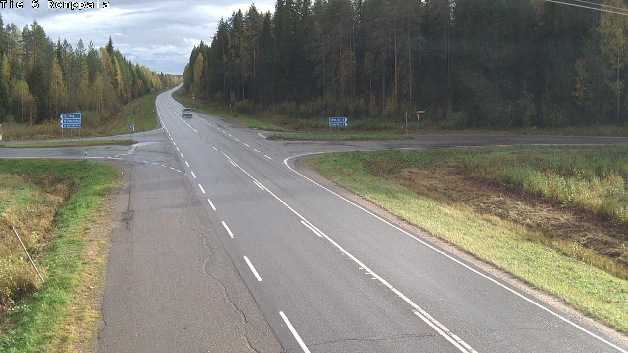 Weather Camera Image Road 6 Kontiolahti, Romppala, Kontiolahti, Pohjois-Karjala