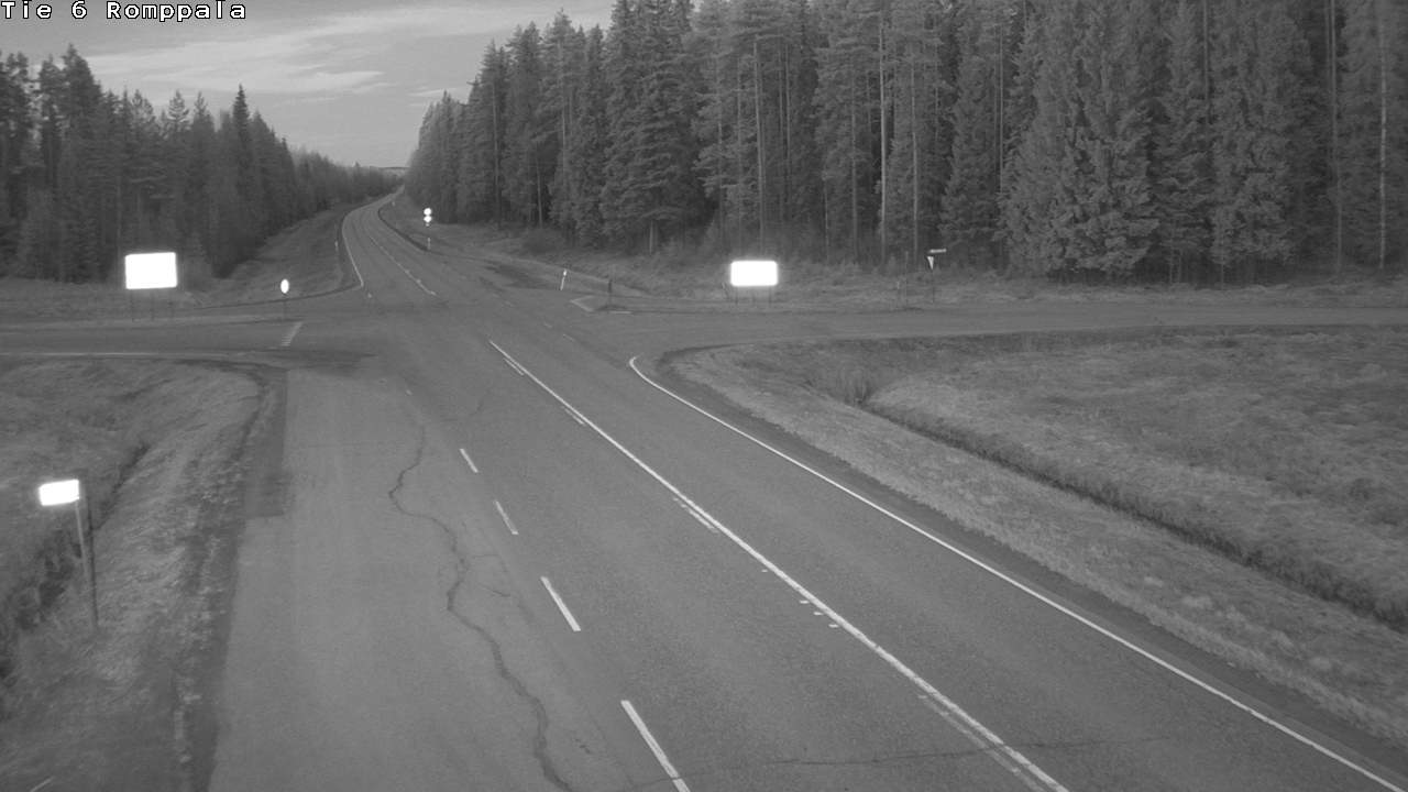 Weather Camera Image Road 6 Kontiolahti, Romppala, Kontiolahti, Pohjois-Karjala