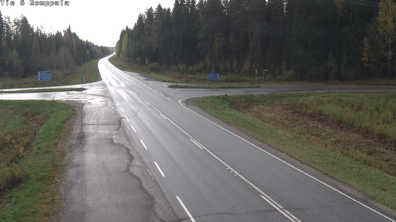 Weather Camera Image Road 6 Kontiolahti, Romppala, Kontiolahti, Pohjois-Karjala