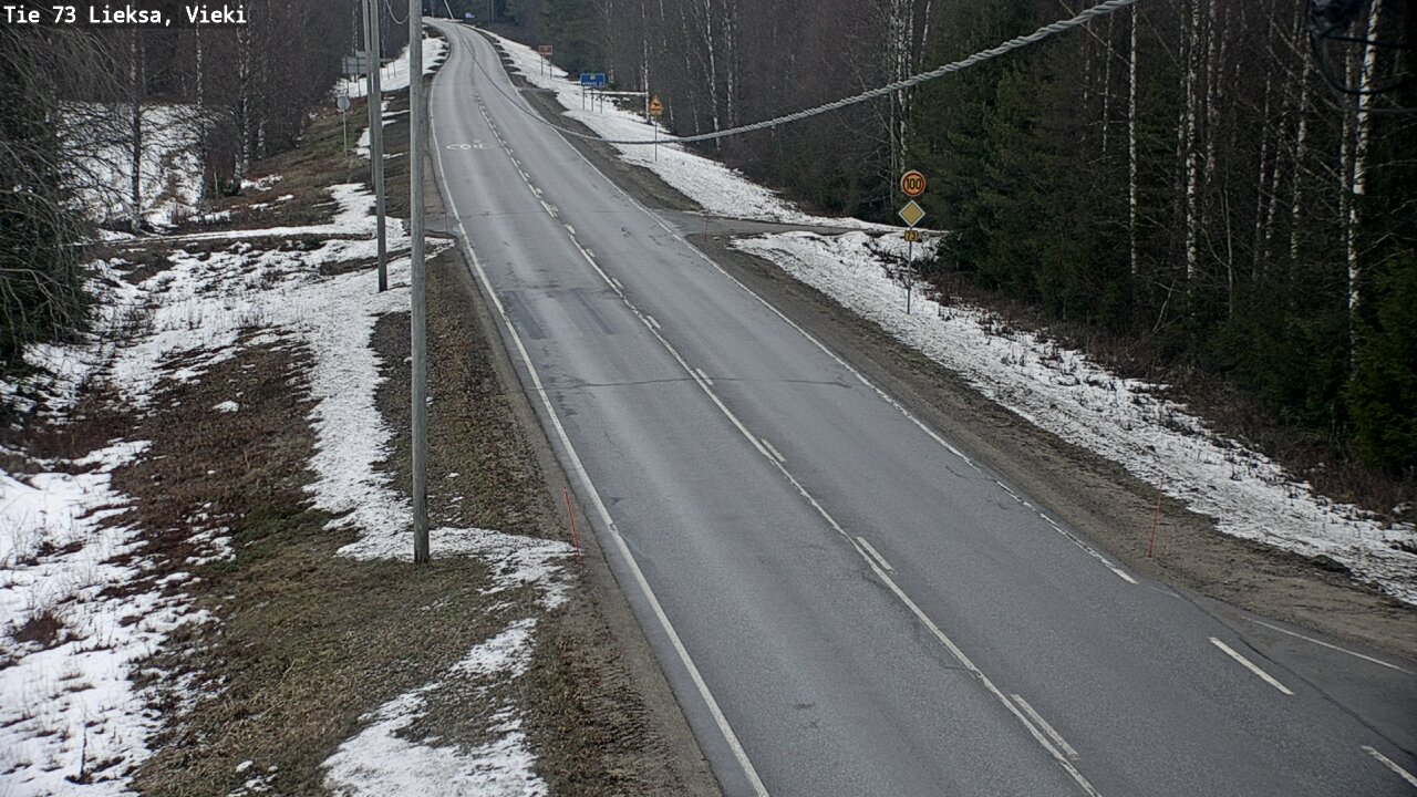 Kelikamerat Kuva Tie 73 Lieksa; Vieki, Lieksa, Pohjois-Karjala