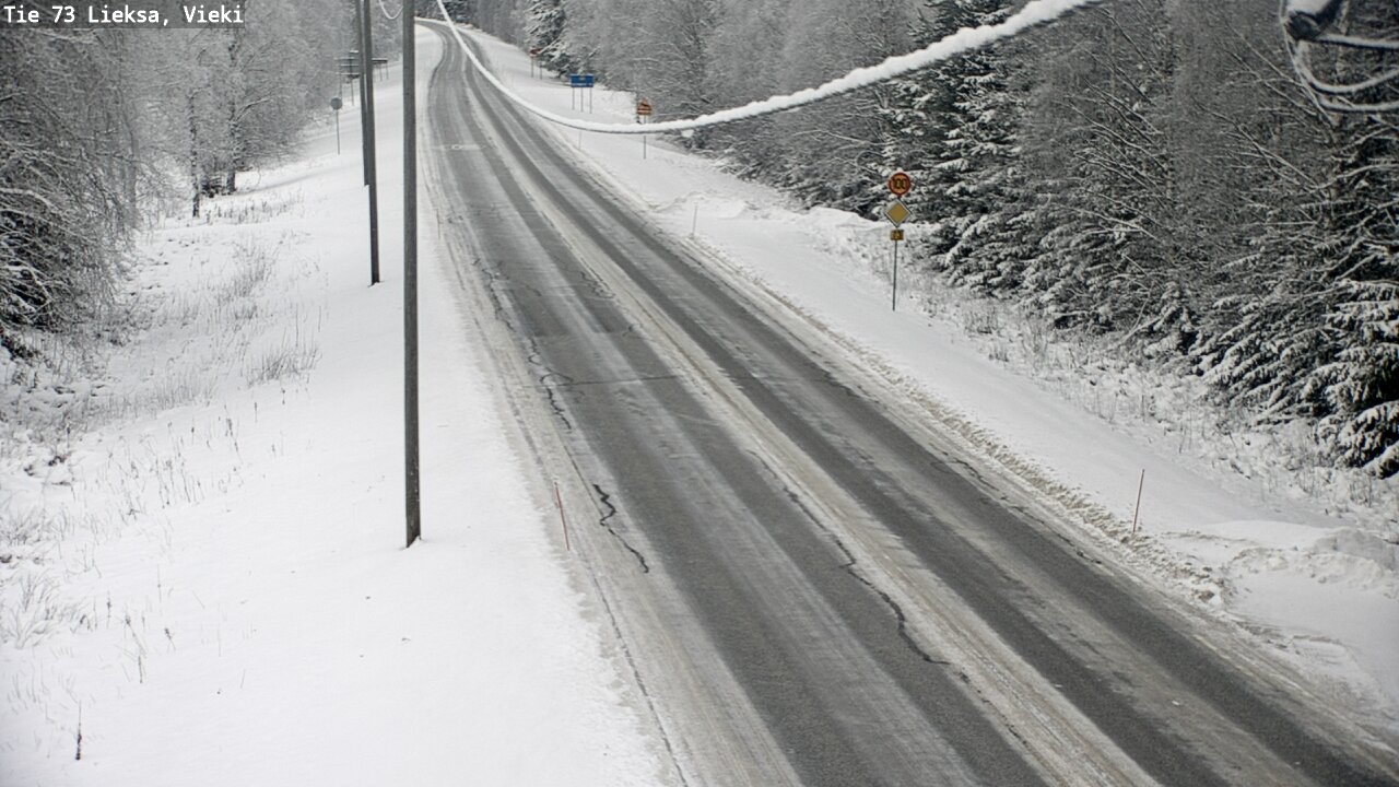 Kelikamerat Kuva Tie 73 Lieksa; Vieki, Lieksa, Pohjois-Karjala