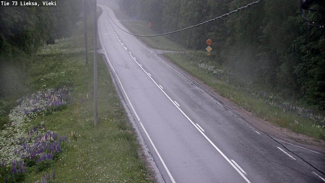 Kelikamerat Kuva Tie 73 Lieksa; Vieki, Lieksa, Pohjois-Karjala