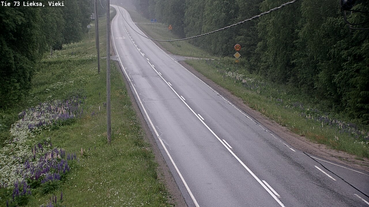Kelikamerat Kuva Tie 73 Lieksa; Vieki, Lieksa, Pohjois-Karjala