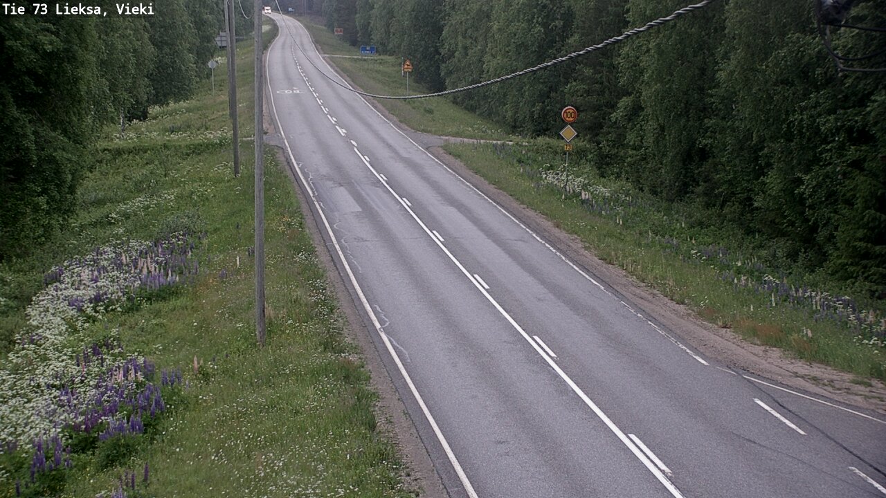 Kelikamerat Kuva Tie 73 Lieksa; Vieki, Lieksa, Pohjois-Karjala