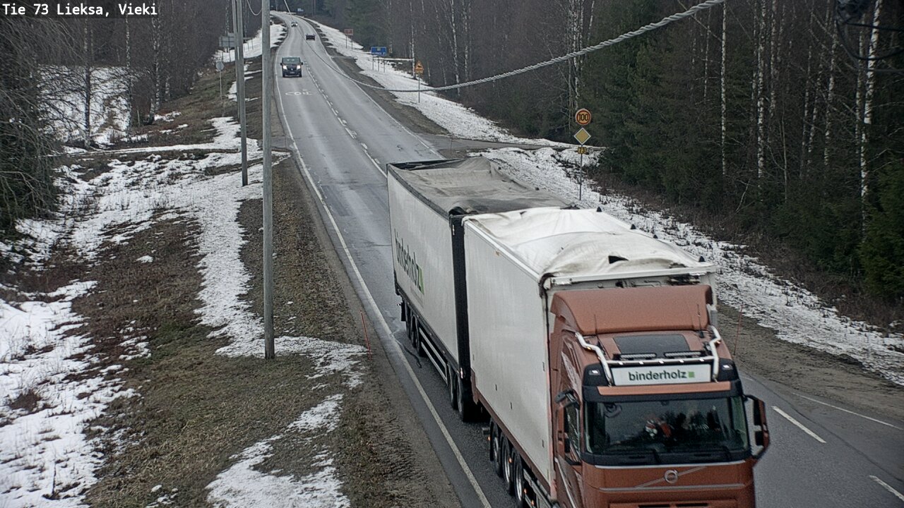 Kelikamerat Kuva Tie 73 Lieksa; Vieki, Lieksa, Pohjois-Karjala