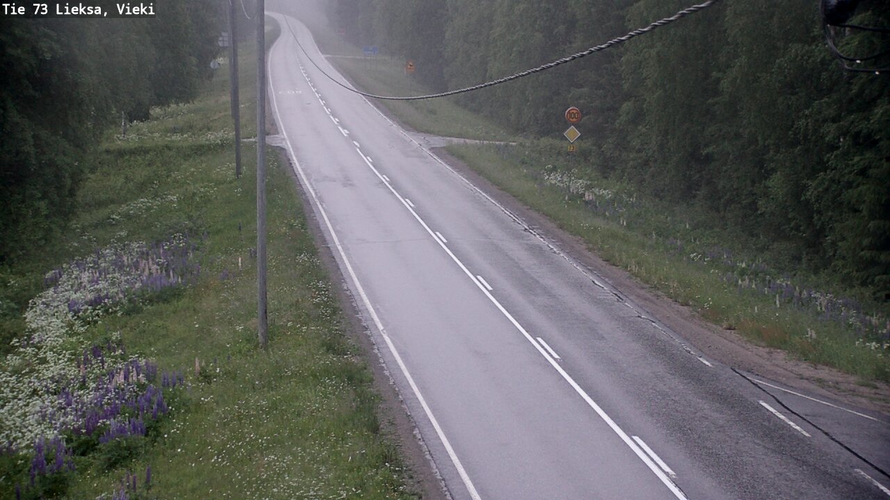 Kelikamerat Kuva Tie 73 Lieksa; Vieki, Lieksa, Pohjois-Karjala