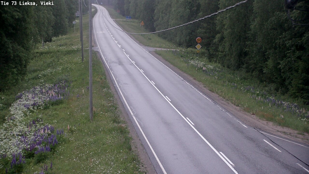 Kelikamerat Kuva Tie 73 Lieksa; Vieki, Lieksa, Pohjois-Karjala