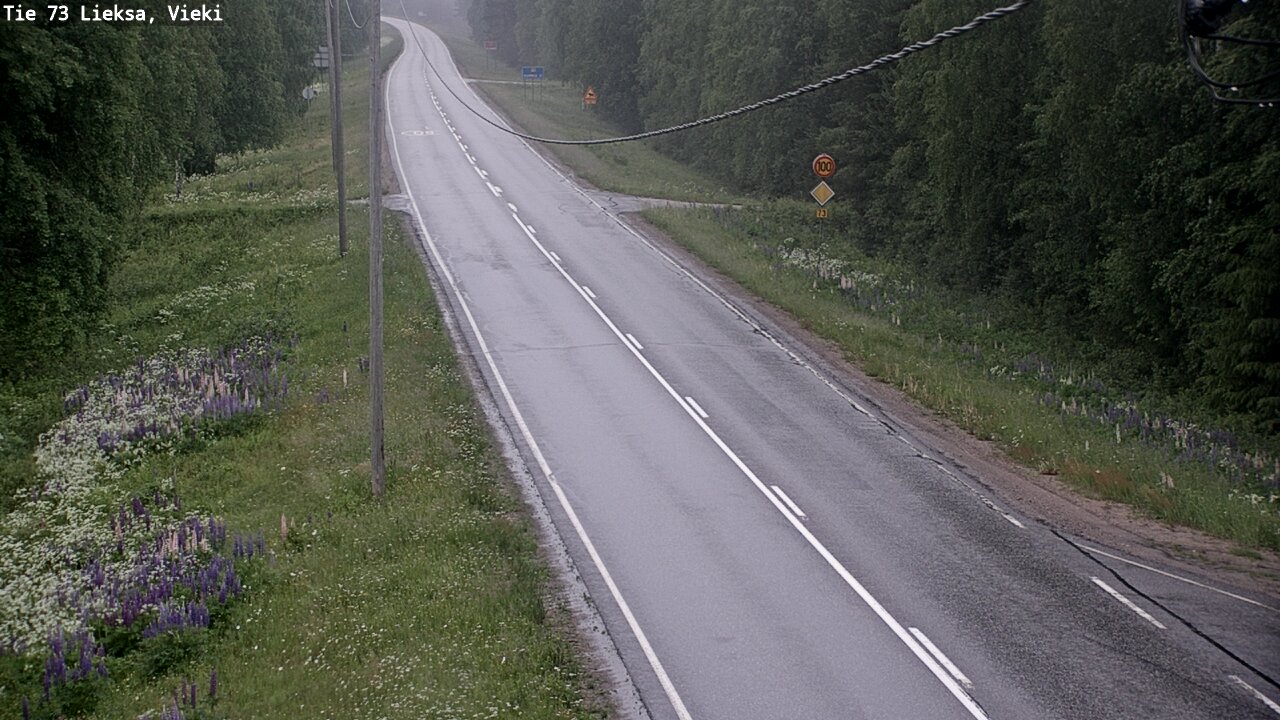 Kelikamerat Kuva Tie 73 Lieksa; Vieki, Lieksa, Pohjois-Karjala