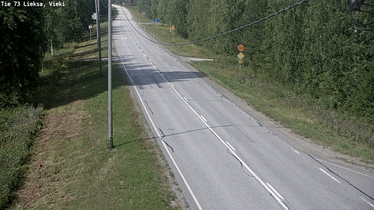 Kelikamerat Kuva Tie 73 Lieksa; Vieki, Lieksa, Pohjois-Karjala
