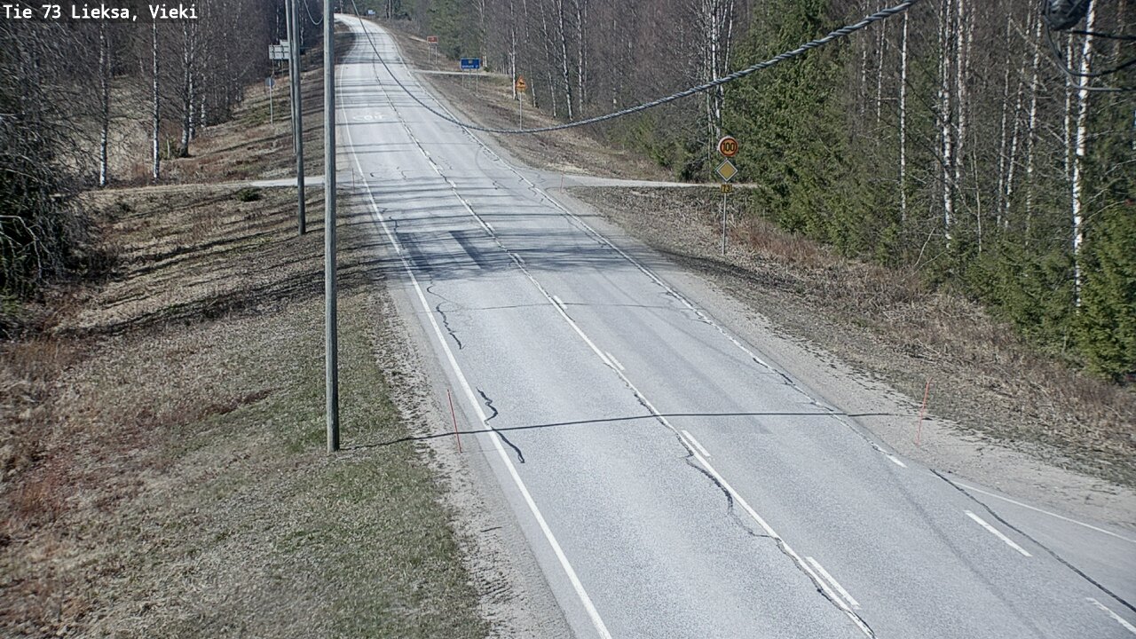 Kelikamerat Kuva Tie 73 Lieksa; Vieki, Lieksa, Pohjois-Karjala