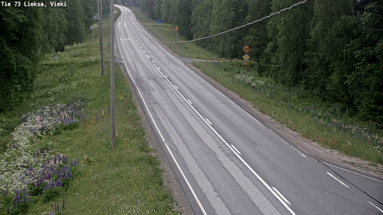 Kelikamerat Kuva Tie 73 Lieksa; Vieki, Lieksa, Pohjois-Karjala