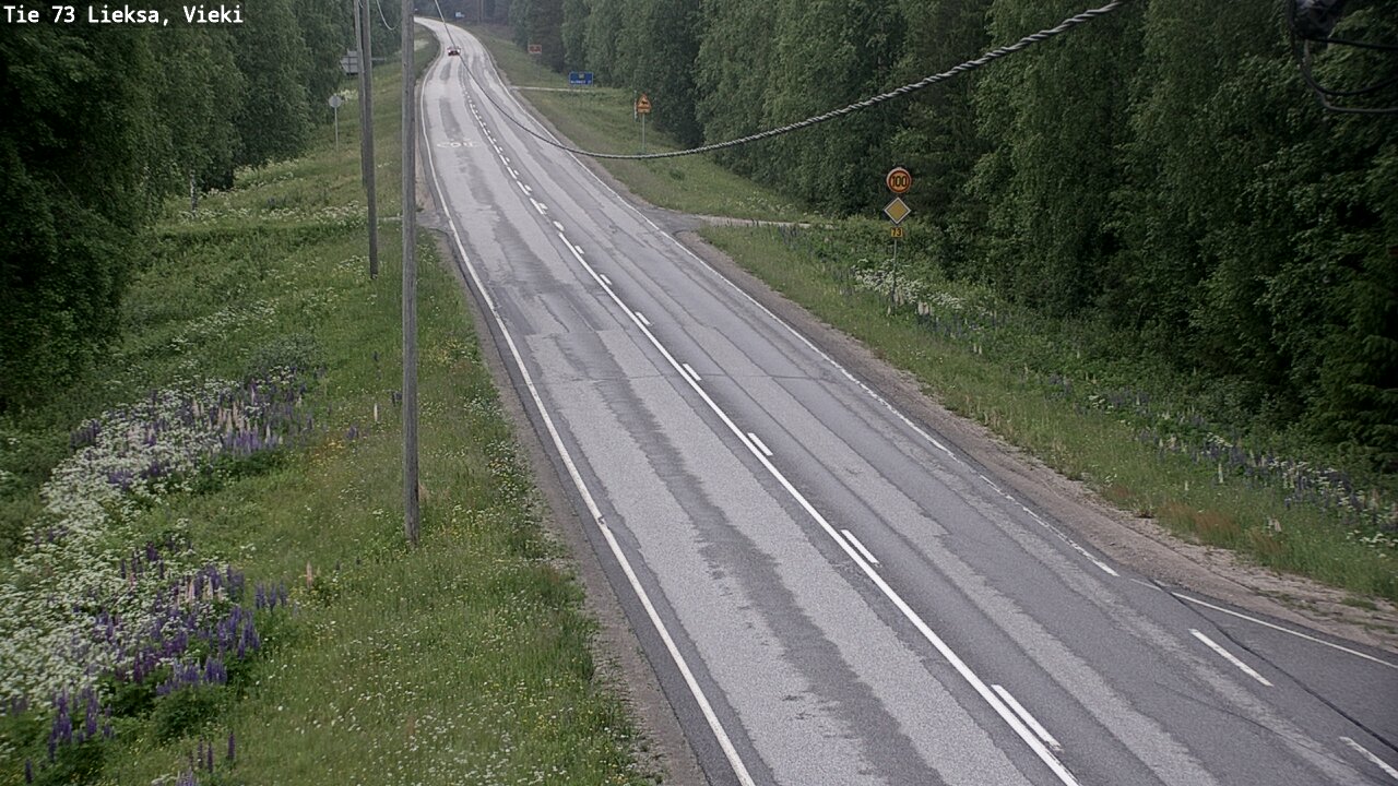 Kelikamerat Kuva Tie 73 Lieksa; Vieki, Lieksa, Pohjois-Karjala