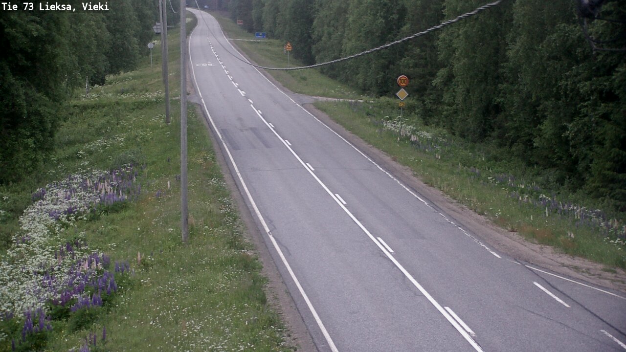Kelikamerat Kuva Tie 73 Lieksa; Vieki, Lieksa, Pohjois-Karjala
