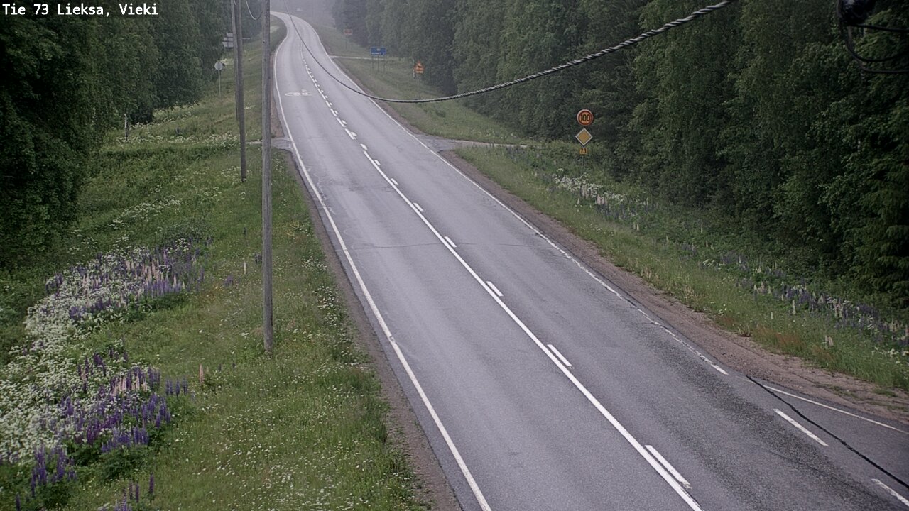 Kelikamerat Kuva Tie 73 Lieksa; Vieki, Lieksa, Pohjois-Karjala