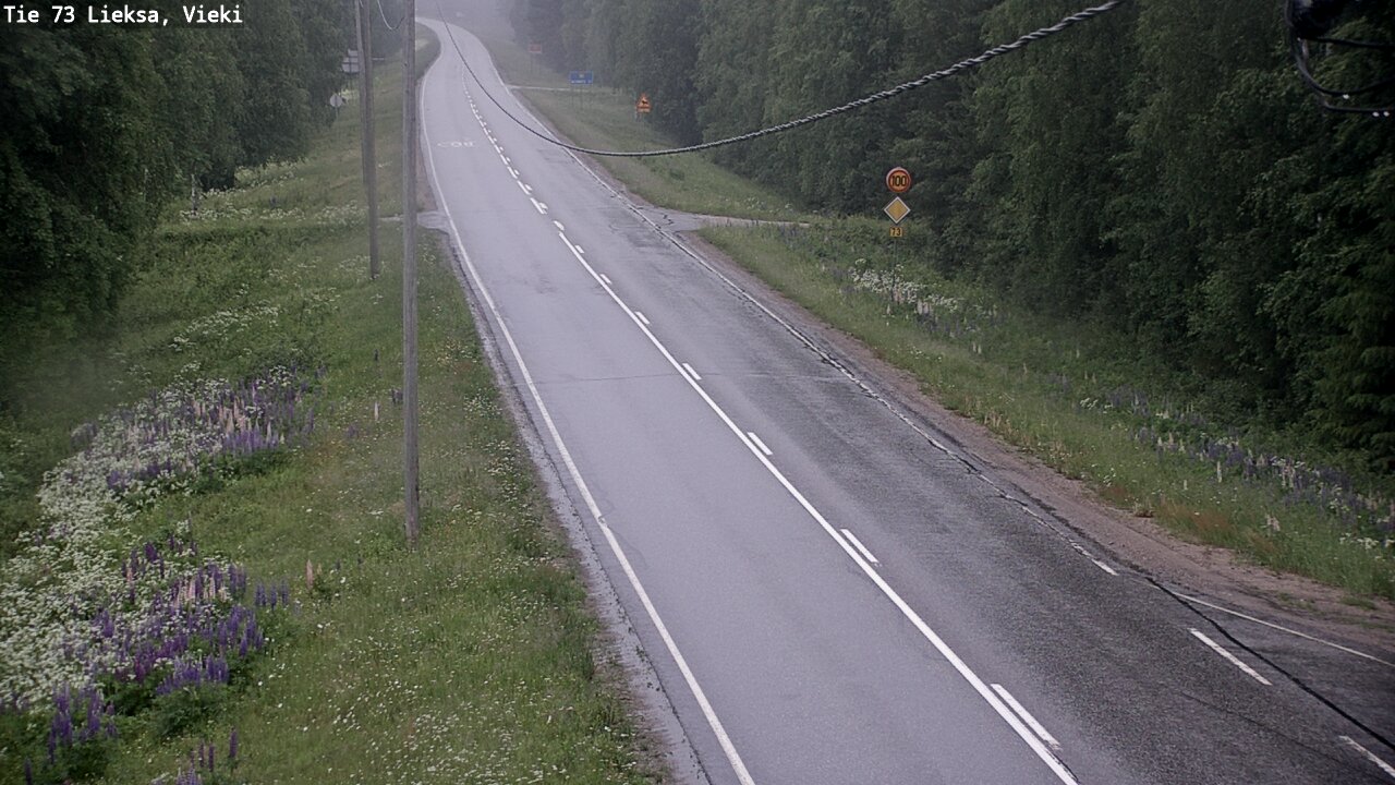 Kelikamerat Kuva Tie 73 Lieksa; Vieki, Lieksa, Pohjois-Karjala