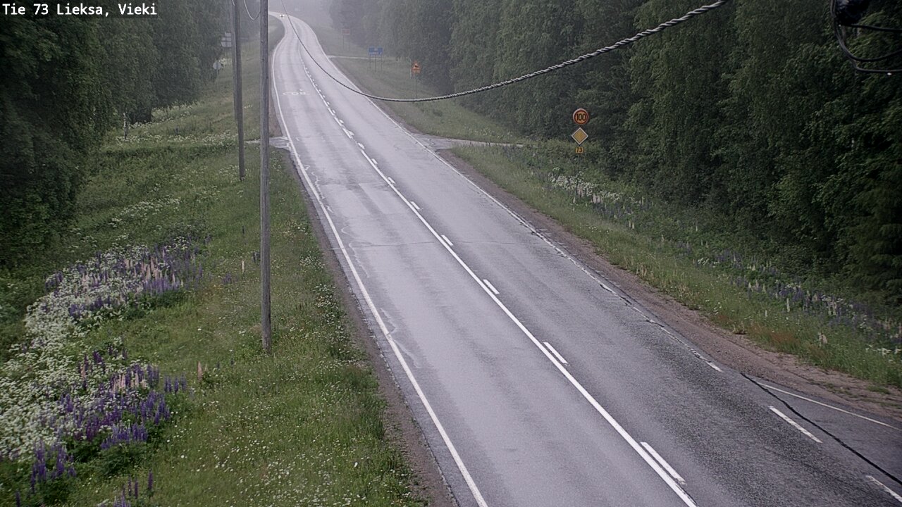 Kelikamerat Kuva Tie 73 Lieksa; Vieki, Lieksa, Pohjois-Karjala