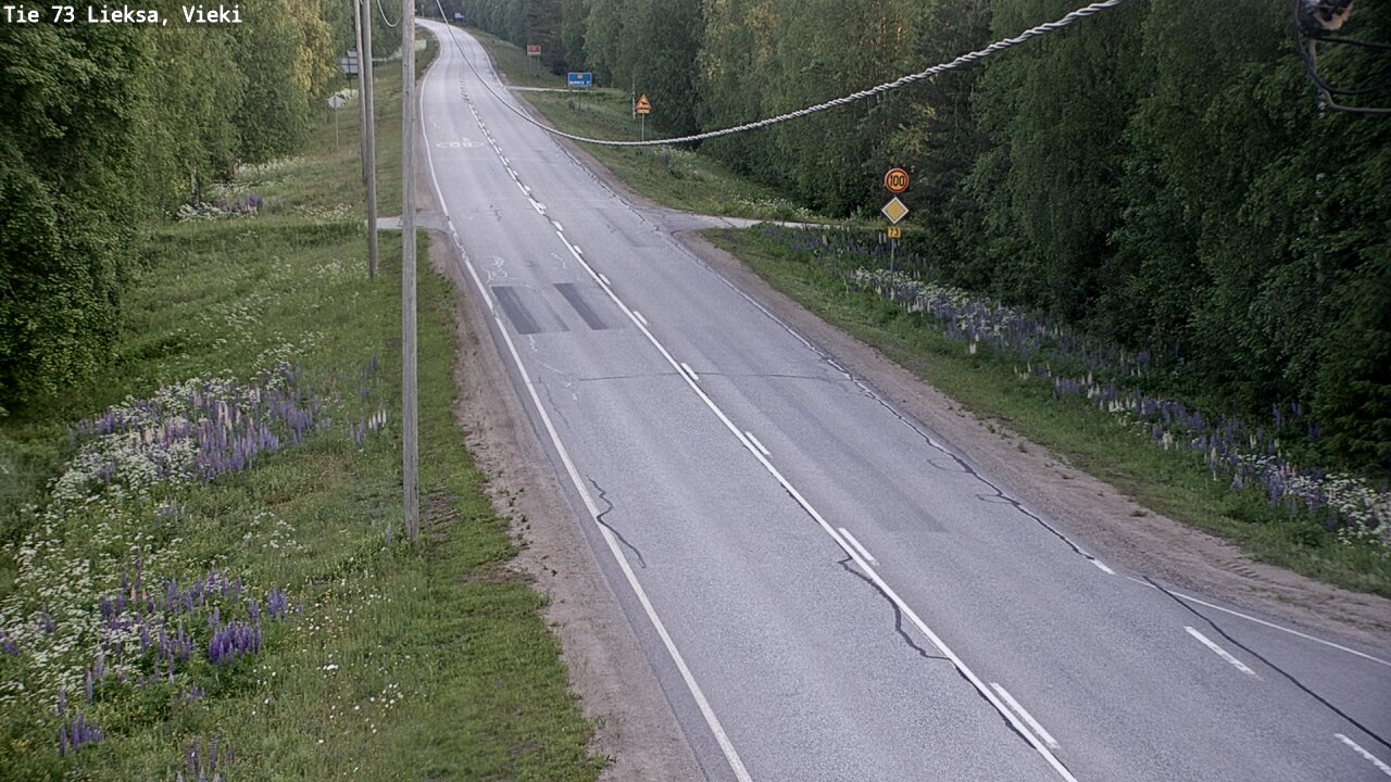 Weather Camera Image Road 73 Lieksa, Vieki, Lieksa, Pohjois-Karjala