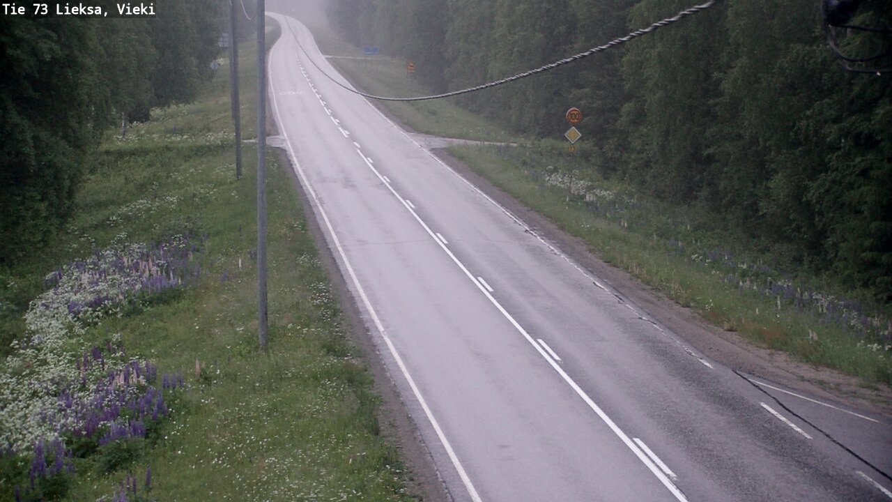 Kelikamerat Kuva Tie 73 Lieksa; Vieki, Lieksa, Pohjois-Karjala