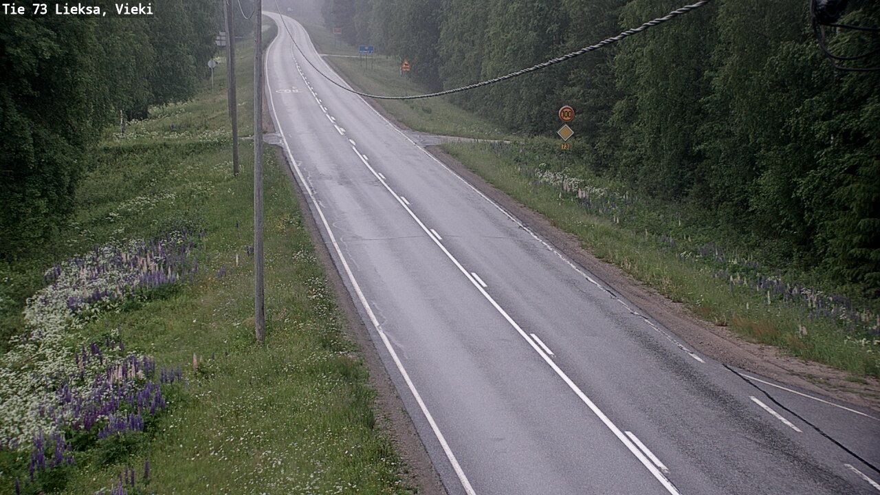 Kelikamerat Kuva Tie 73 Lieksa; Vieki, Lieksa, Pohjois-Karjala