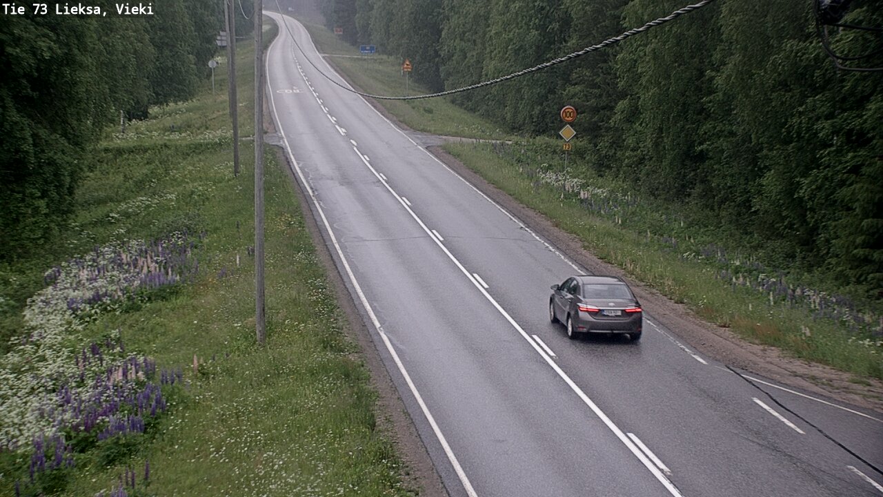 Kelikamerat Kuva Tie 73 Lieksa; Vieki, Lieksa, Pohjois-Karjala