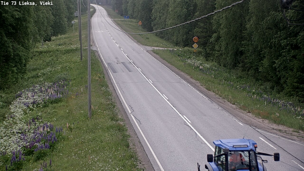 Kelikamerat Kuva Tie 73 Lieksa; Vieki, Lieksa, Pohjois-Karjala