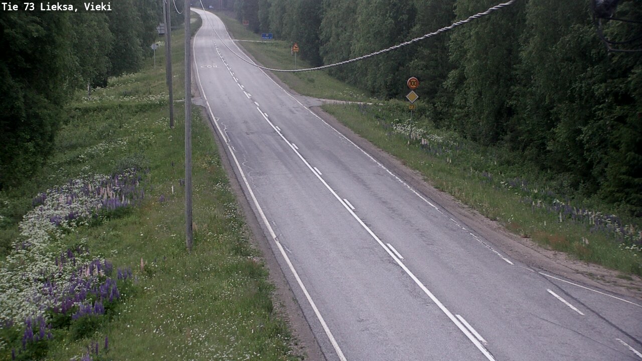Kelikamerat Kuva Tie 73 Lieksa; Vieki, Lieksa, Pohjois-Karjala