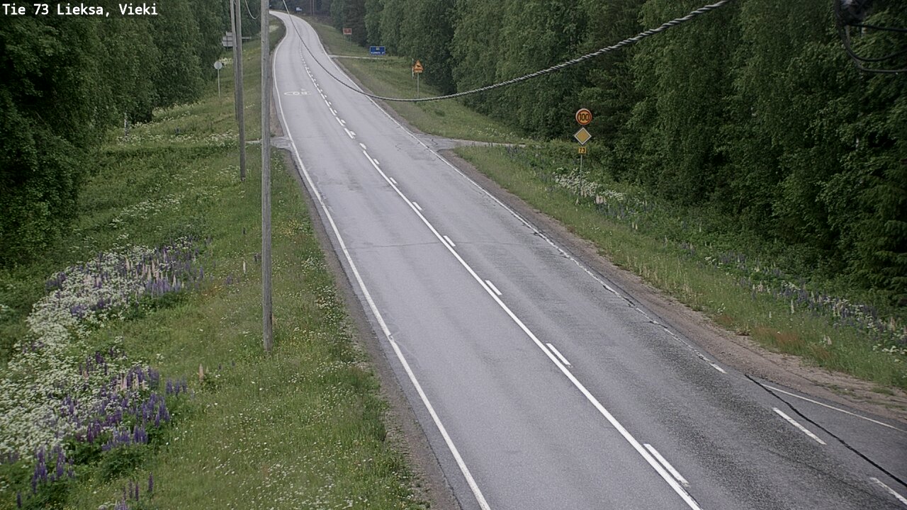 Kelikamerat Kuva Tie 73 Lieksa; Vieki, Lieksa, Pohjois-Karjala