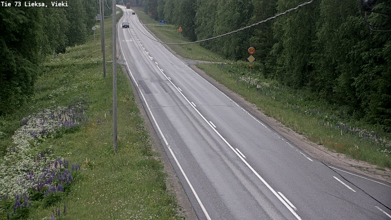 Kelikamerat Kuva Tie 73 Lieksa; Vieki, Lieksa, Pohjois-Karjala