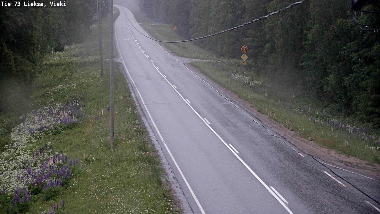Kelikamerat Kuva Tie 73 Lieksa; Vieki, Lieksa, Pohjois-Karjala