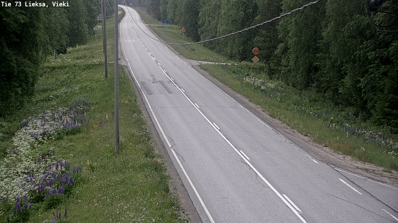Kelikamerat Kuva Tie 73 Lieksa; Vieki, Lieksa, Pohjois-Karjala