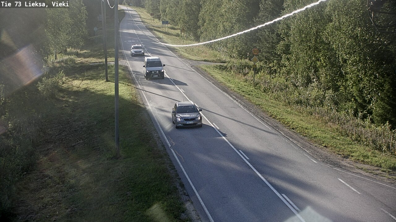 Kelikamerat Kuva Tie 73 Lieksa; Vieki, Lieksa, Pohjois-Karjala