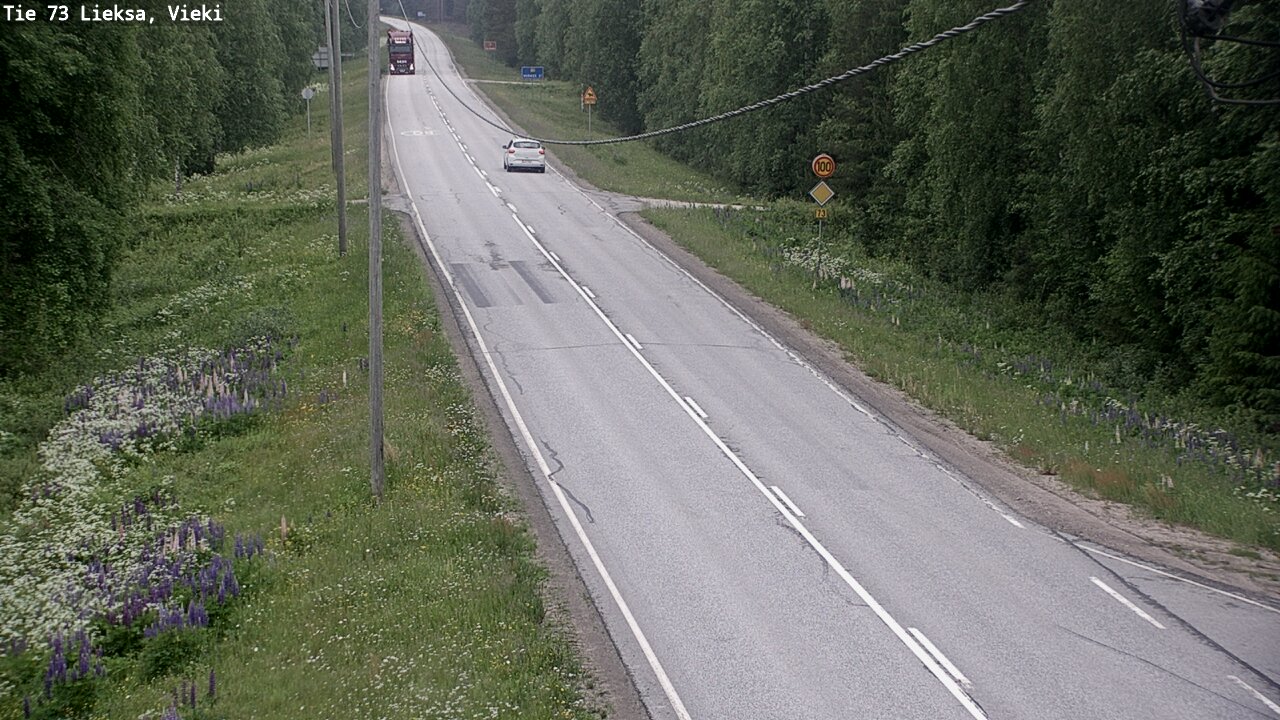 Kelikamerat Kuva Tie 73 Lieksa; Vieki, Lieksa, Pohjois-Karjala