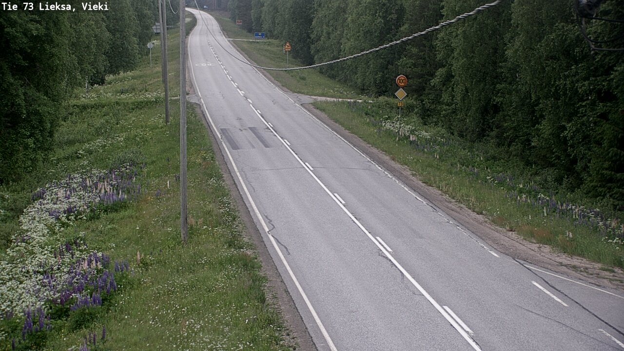 Kelikamerat Kuva Tie 73 Lieksa; Vieki, Lieksa, Pohjois-Karjala