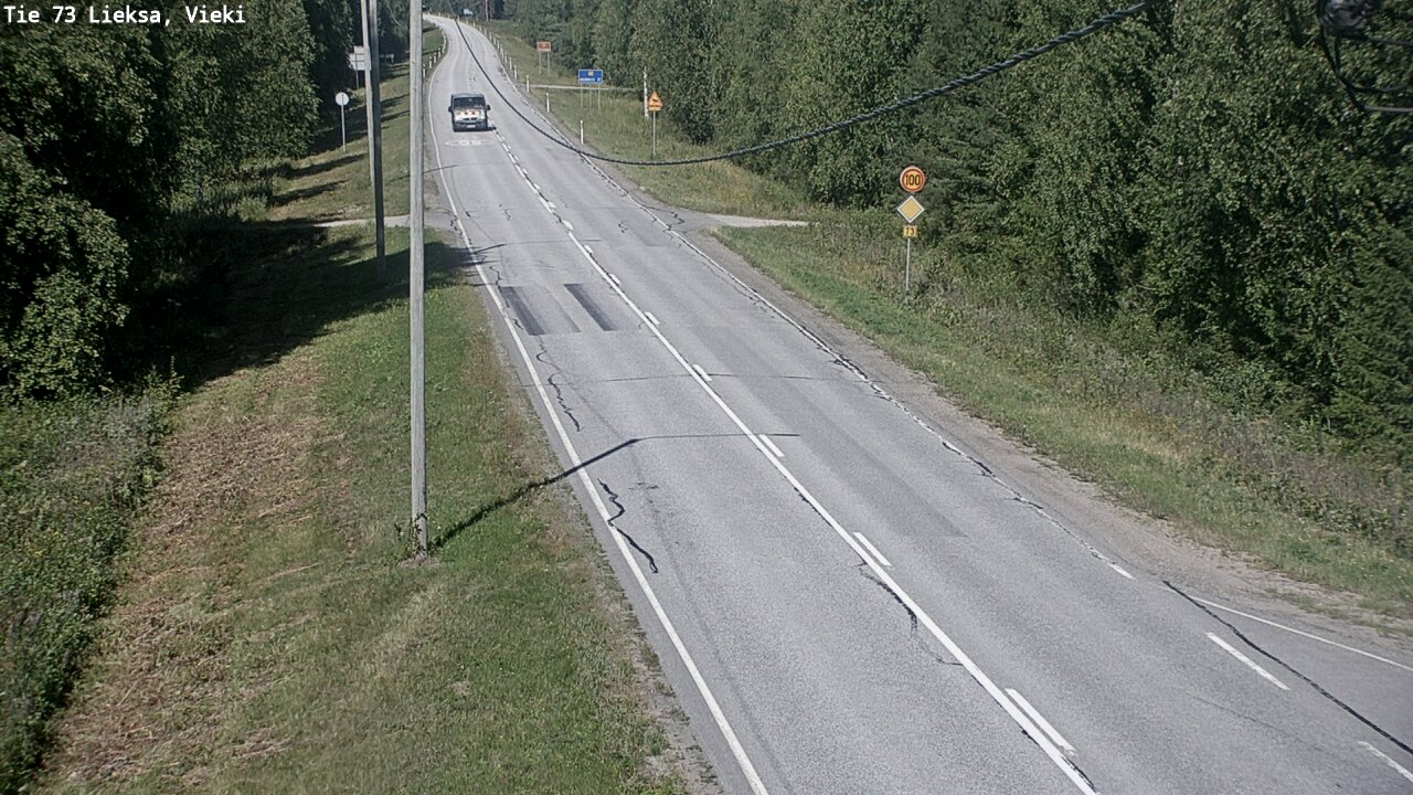 Kelikamerat Kuva Tie 73 Lieksa; Vieki, Lieksa, Pohjois-Karjala