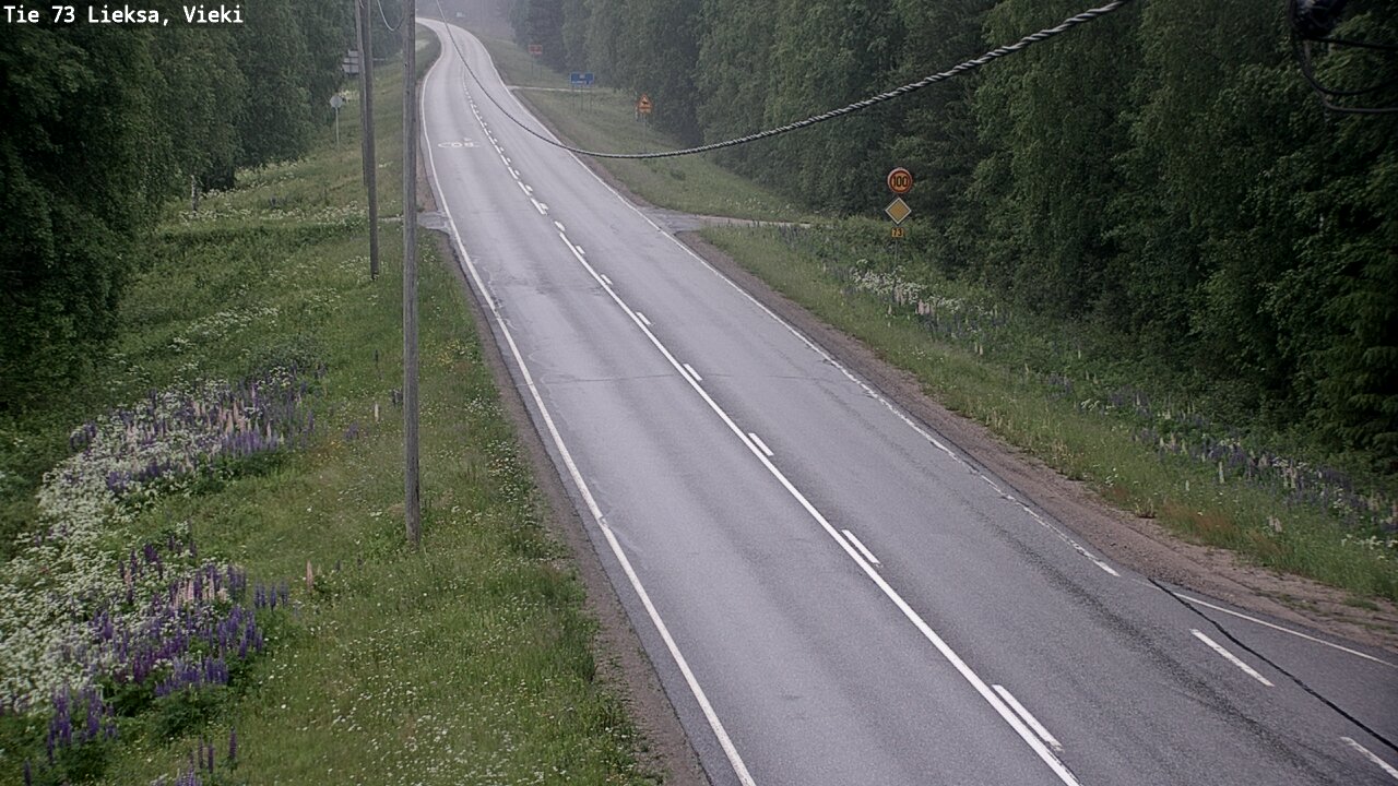 Kelikamerat Kuva Tie 73 Lieksa; Vieki, Lieksa, Pohjois-Karjala