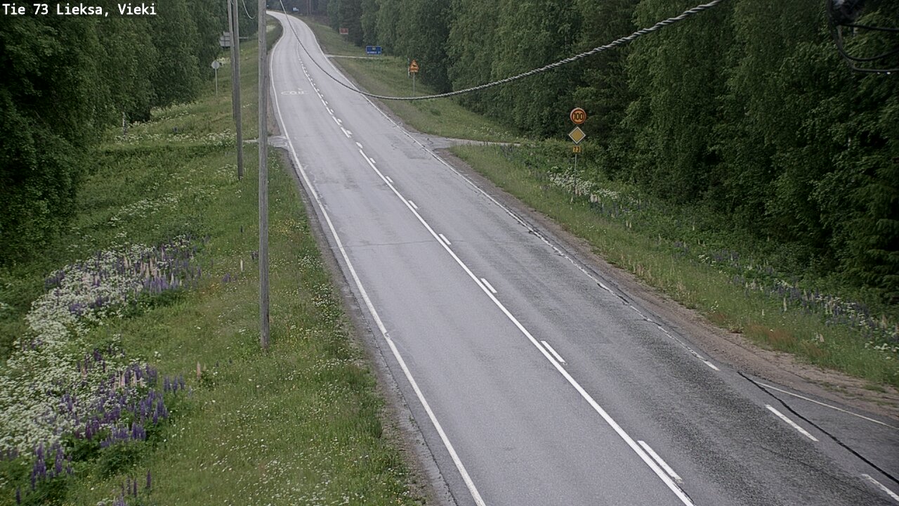 Kelikamerat Kuva Tie 73 Lieksa; Vieki, Lieksa, Pohjois-Karjala
