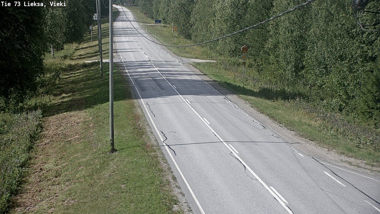 Kelikamerat Kuva Tie 73 Lieksa; Vieki, Lieksa, Pohjois-Karjala