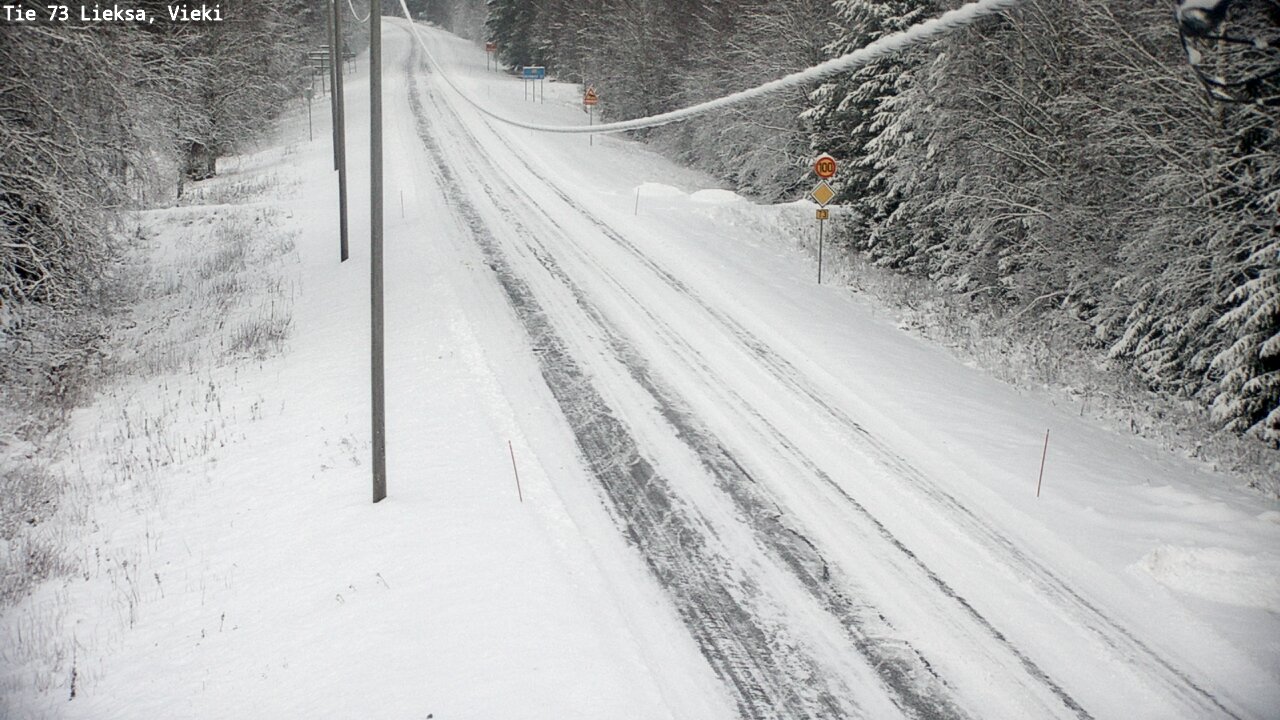 Kelikamerat Kuva Tie 73 Lieksa; Vieki, Lieksa, Pohjois-Karjala