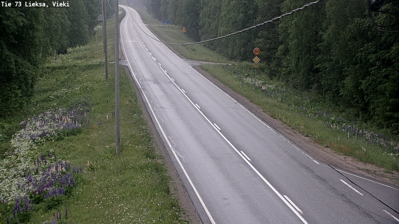Kelikamerat Kuva Tie 73 Lieksa; Vieki, Lieksa, Pohjois-Karjala
