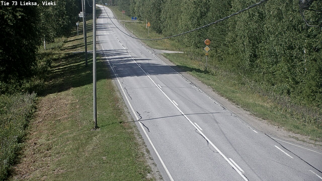 Kelikamerat Kuva Tie 73 Lieksa; Vieki, Lieksa, Pohjois-Karjala