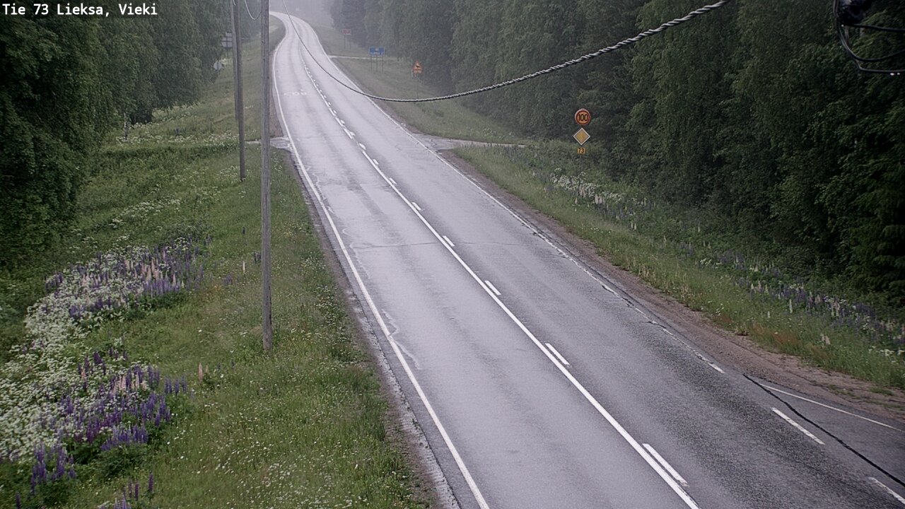 Kelikamerat Kuva Tie 73 Lieksa; Vieki, Lieksa, Pohjois-Karjala