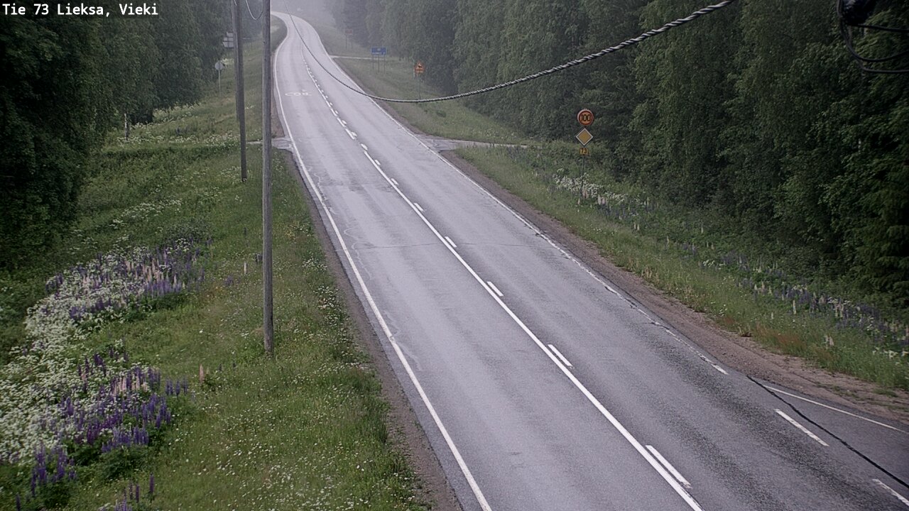 Kelikamerat Kuva Tie 73 Lieksa; Vieki, Lieksa, Pohjois-Karjala