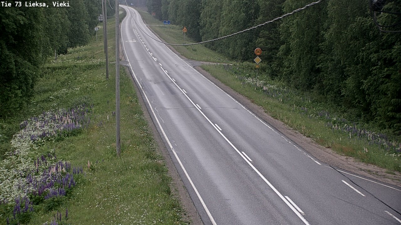 Weather Camera Image Väg 73 Lieksa, Vieki, Lieksa, Pohjois-Karjala